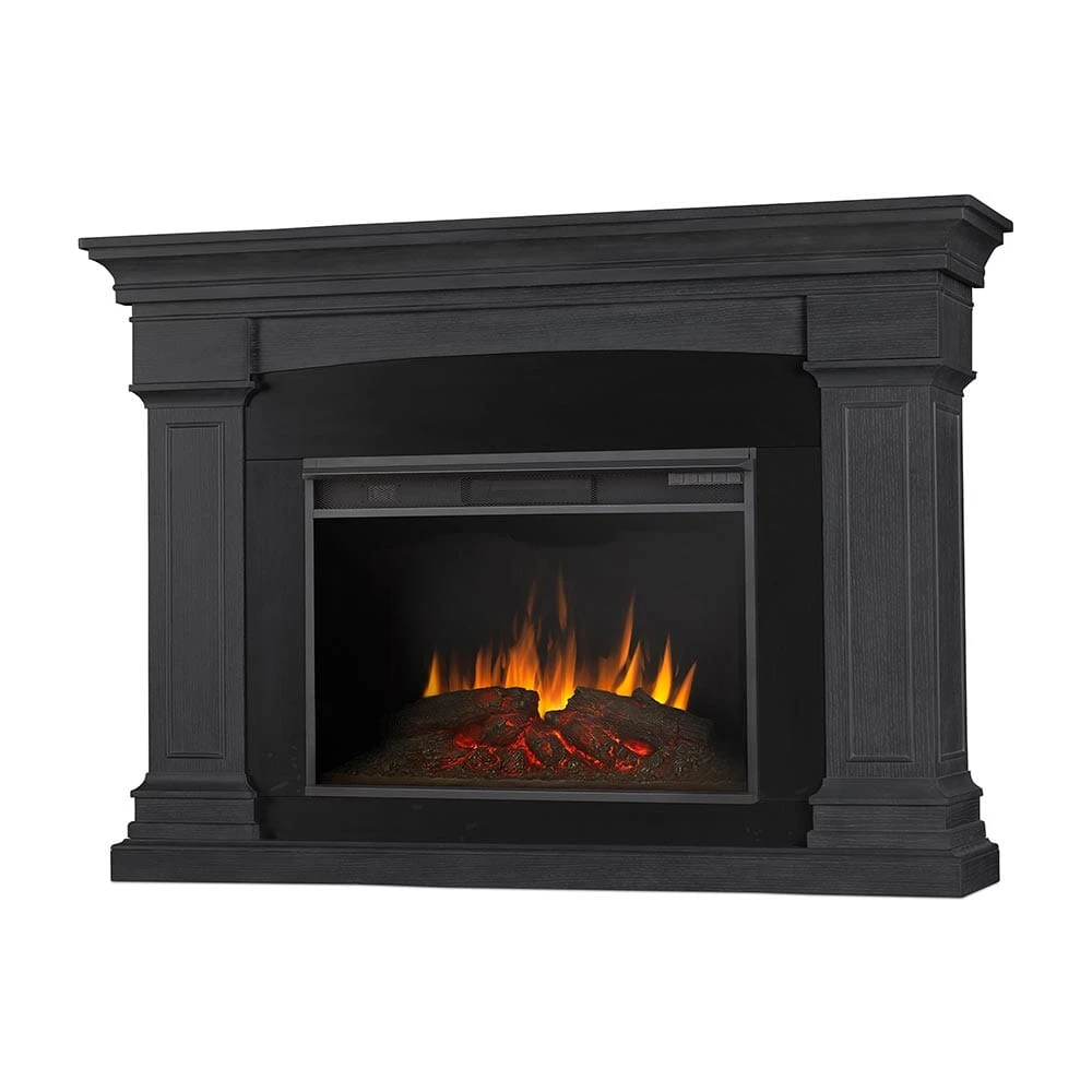 Deland Grand Electric Fireplace Mantel Package In Gray - Image 2