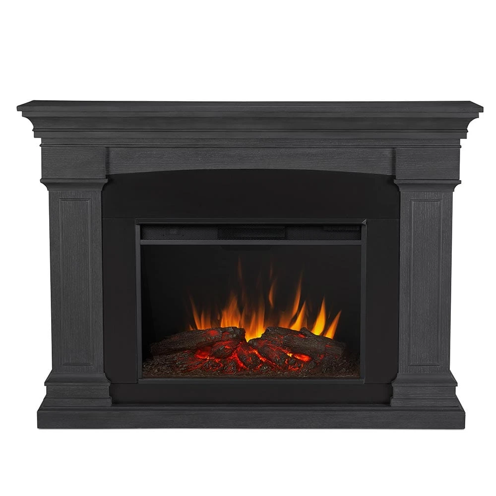 Deland Grand Electric Fireplace Mantel Package In Gray - Image 3