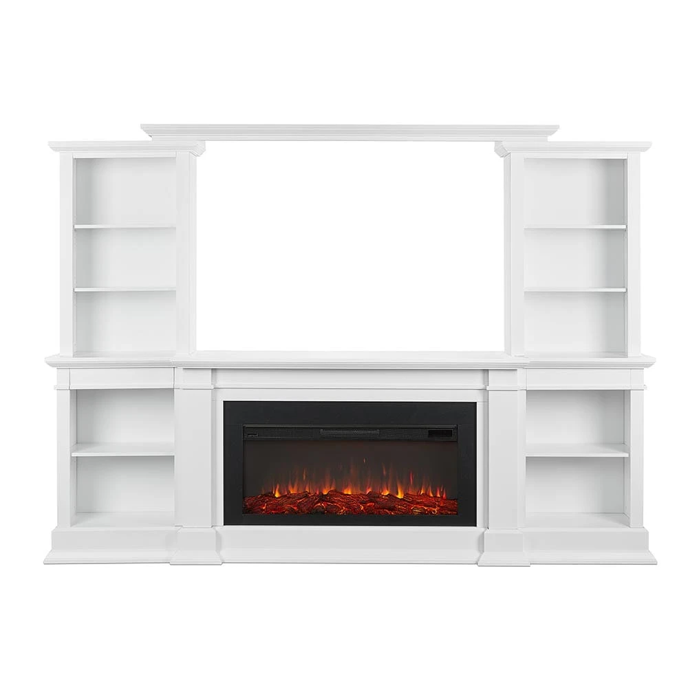Monte Vista Electric Fireplace TV Stand In White - Image 3
