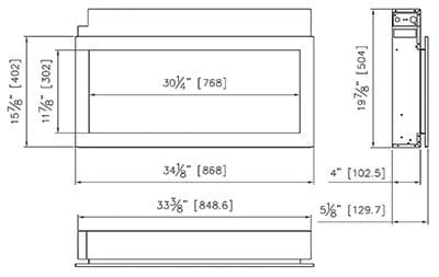 Remii 35-In Extra Slim Built-In Electric Fireplace - Image 4