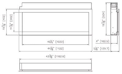 Remii 45-In Extra Slim Built-In Electric Fireplace - Image 3