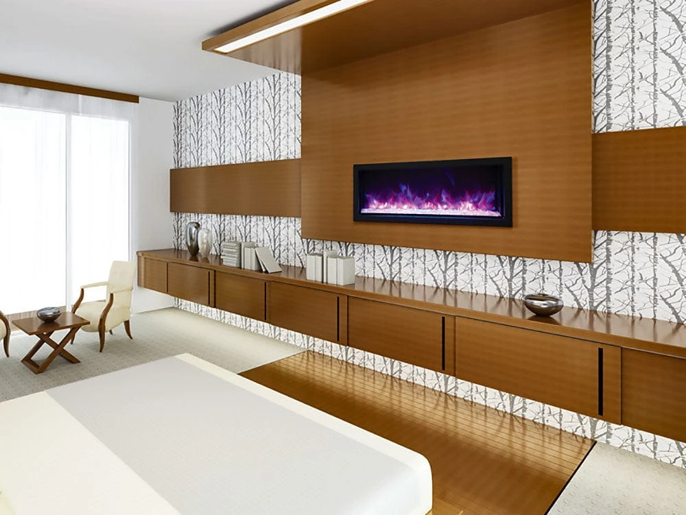 Remii 45-In Extra Slim Built-In Electric Fireplace - Image 2