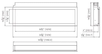 Remii 55-In Extra Slim Built-In Electric Fireplace - Image 4