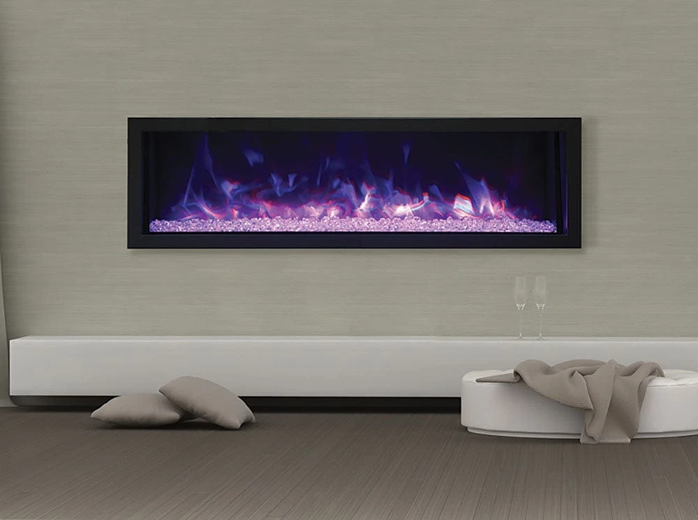 Remii 55-In Extra Slim Built-In Electric Fireplace - Image 2