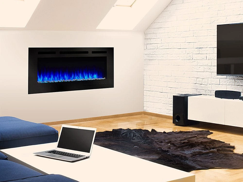 SimpliFire 48-in Allusion Wall Mount Electric Fireplace - Image 2