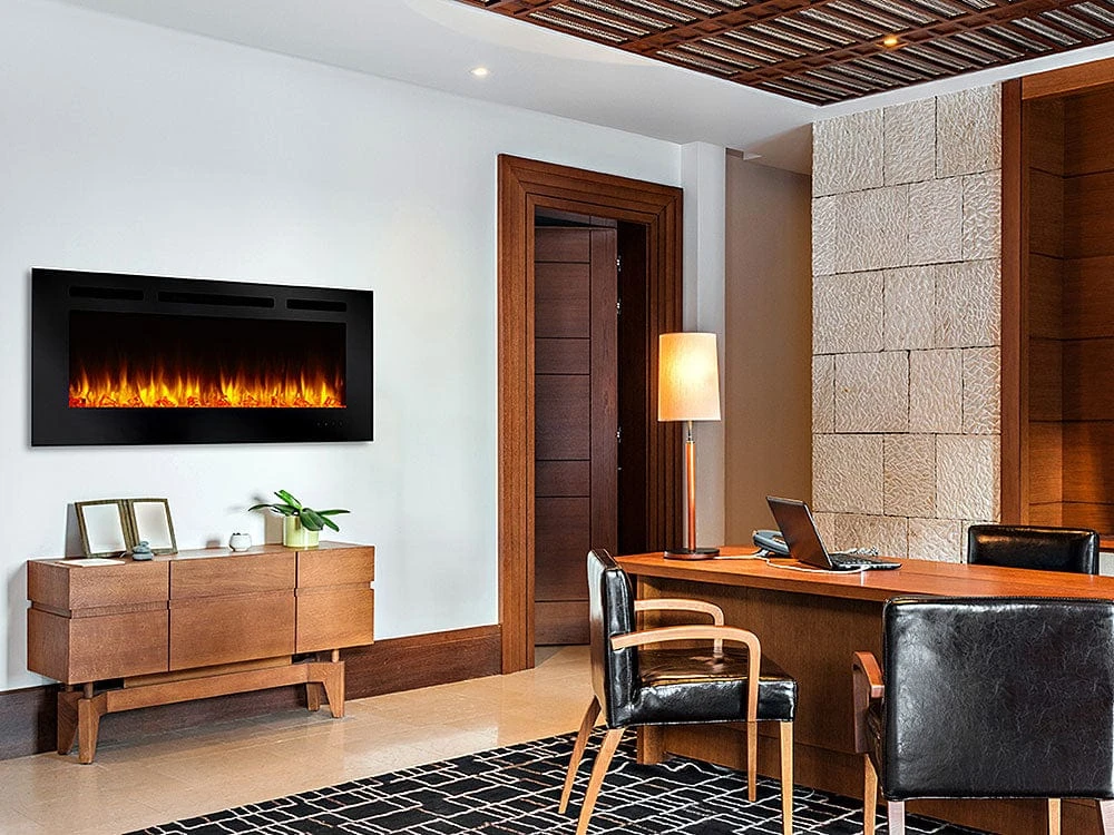 SimpliFire 60-in Allusion Wall Mount Electric Fireplace - Image 2