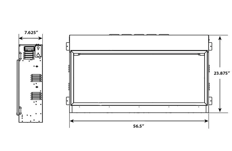 SimpliFire 55-in Scion Linear Built-In Electric Fireplace - Image 9