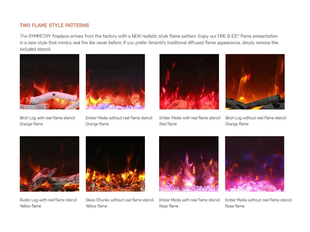 Amantii Symmetry Bespoke 60-in Linear Electric Fireplace - Image 2