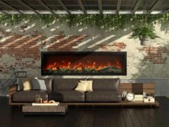 Amantii Symmetry XT Bespoke 74-in Linear Electric Fireplace