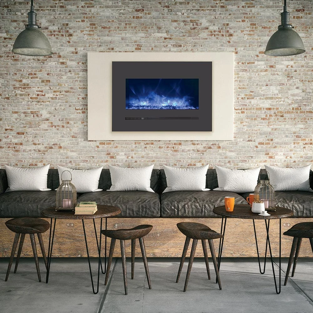 Sierra Flame 32-In Wall Mount Electric Fireplace - Image 2