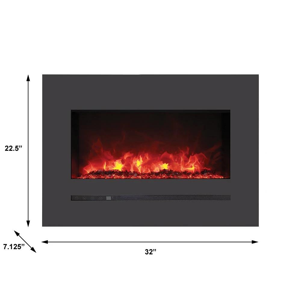 Sierra Flame 32-In Wall Mount Electric Fireplace - Image 7