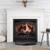 SimpliFire 36-in Inception Firebox With Wescott Mantel & Chateau Forge Decorative Front