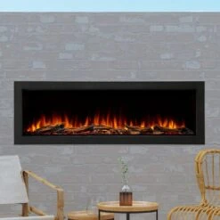 SimpliFire 55-in Forum Outdoor Linear Electric Fireplace