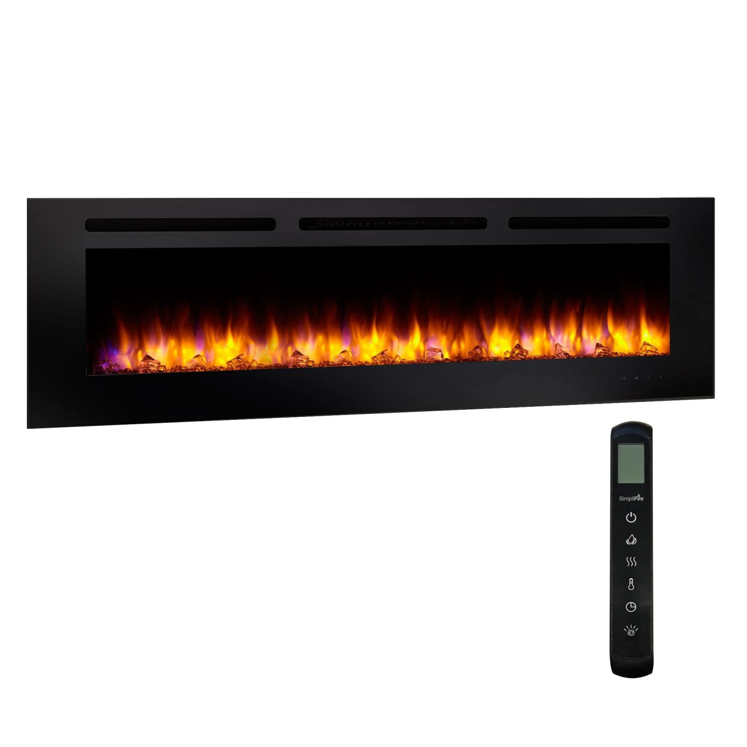 SimpliFire 60-in Allusion Wall Mount Electric Fireplace - Image 3