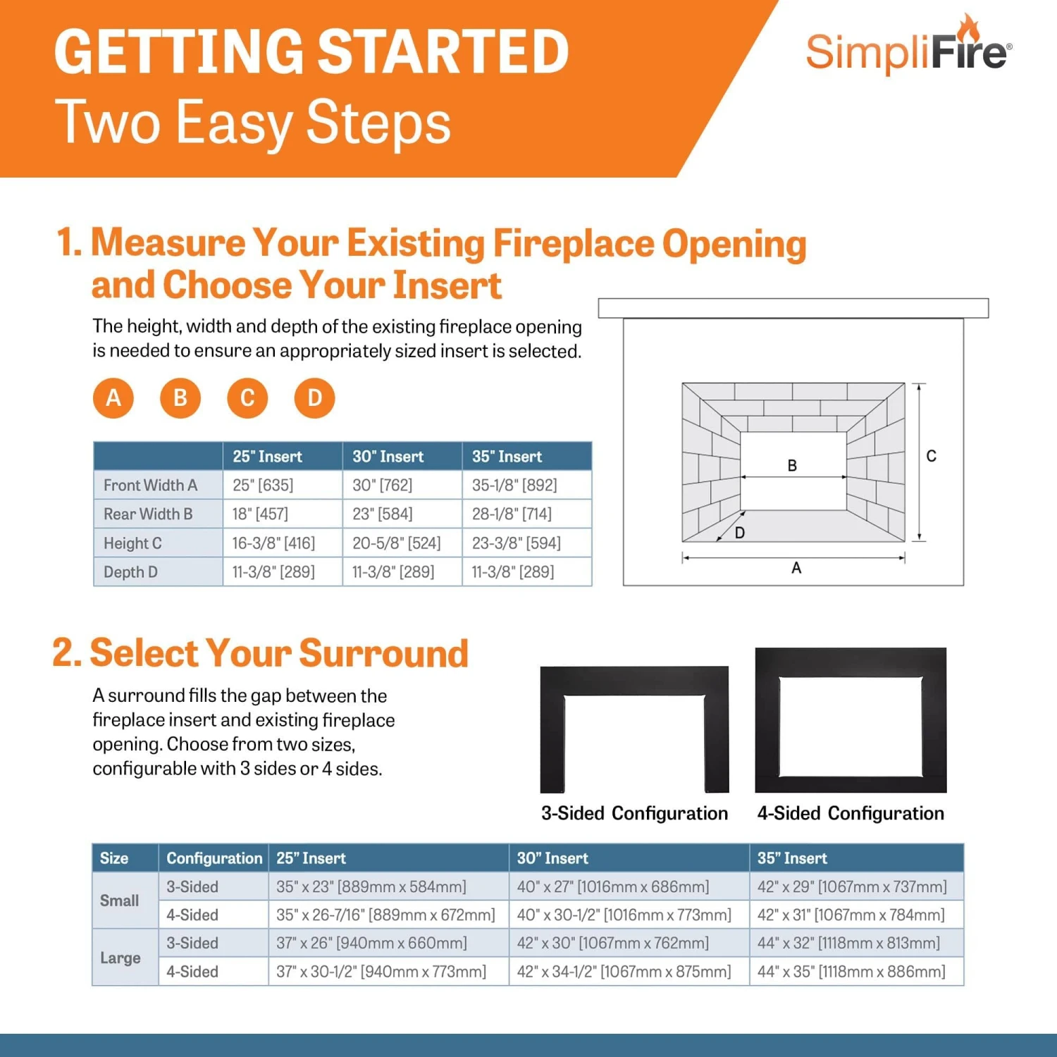 SimpliFire 35-In Electric Fireplace Insert - Image 6