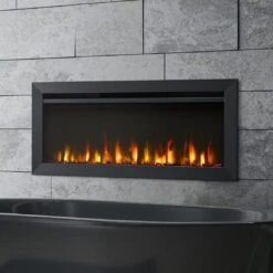 SimpliFire 40-in Allusion Slim Linear Electric Fireplace