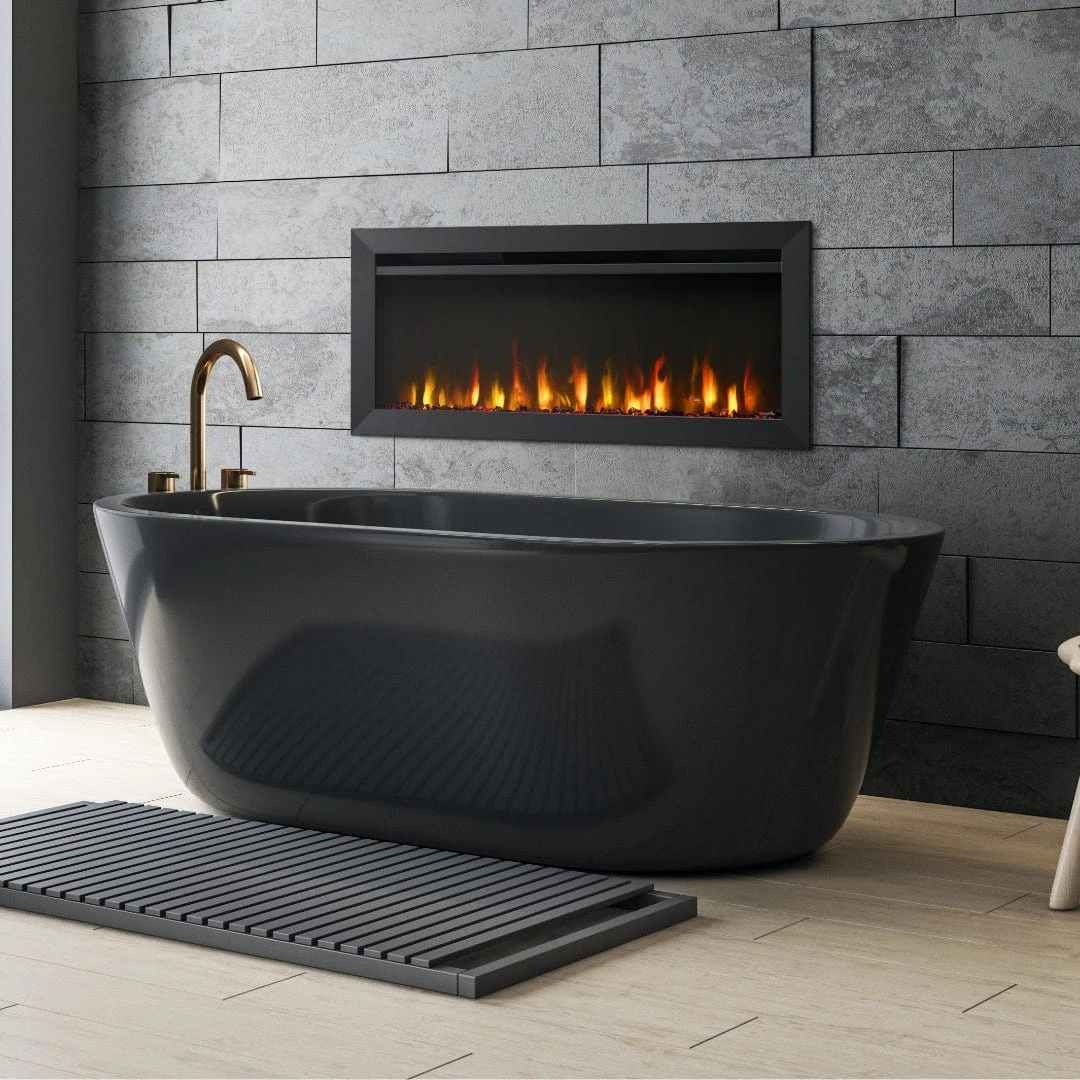 SimpliFire 40-in Allusion Slim Linear Electric Fireplace - Image 2