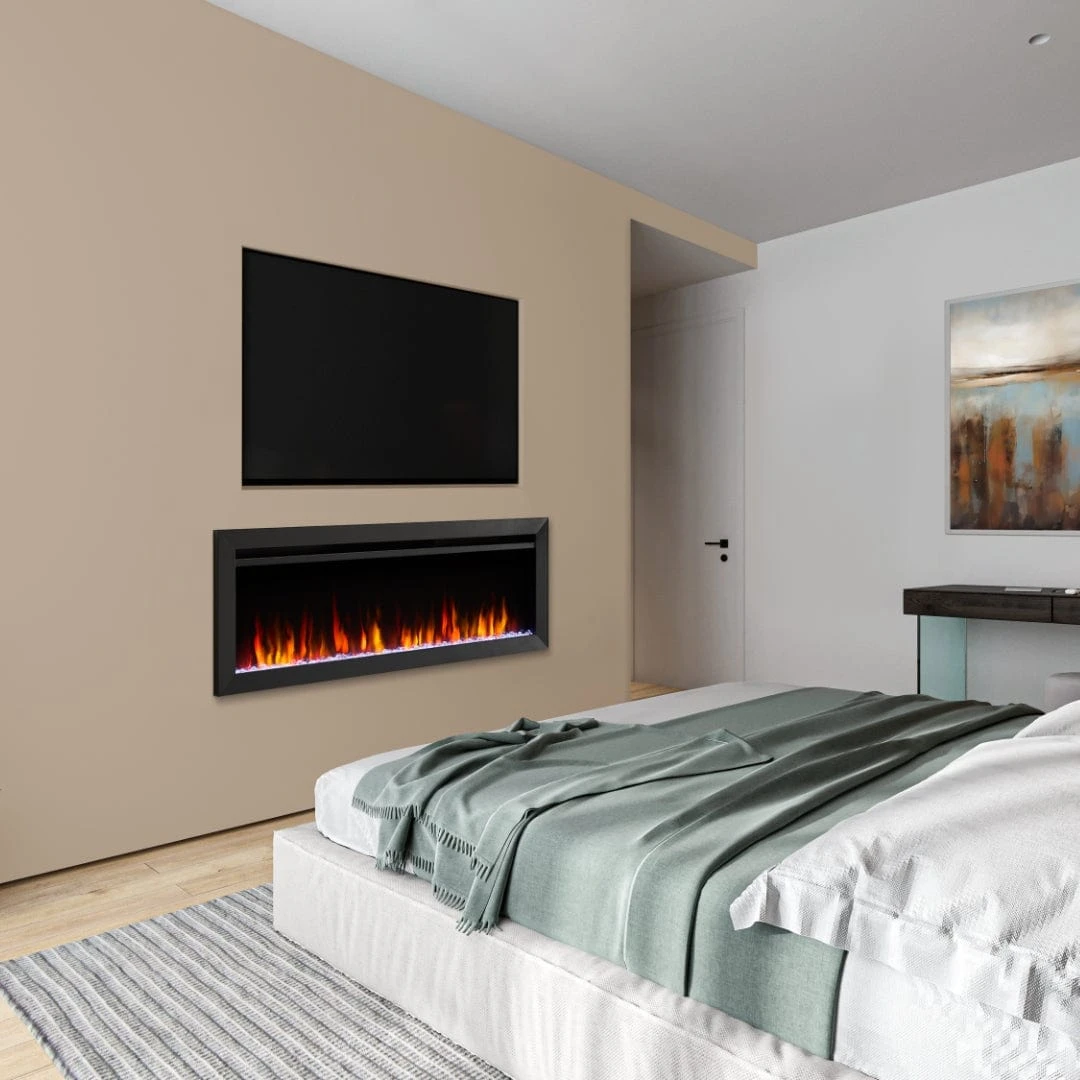 SimpliFire 50-in Allusion Slim Linear Electric Fireplace - Image 2