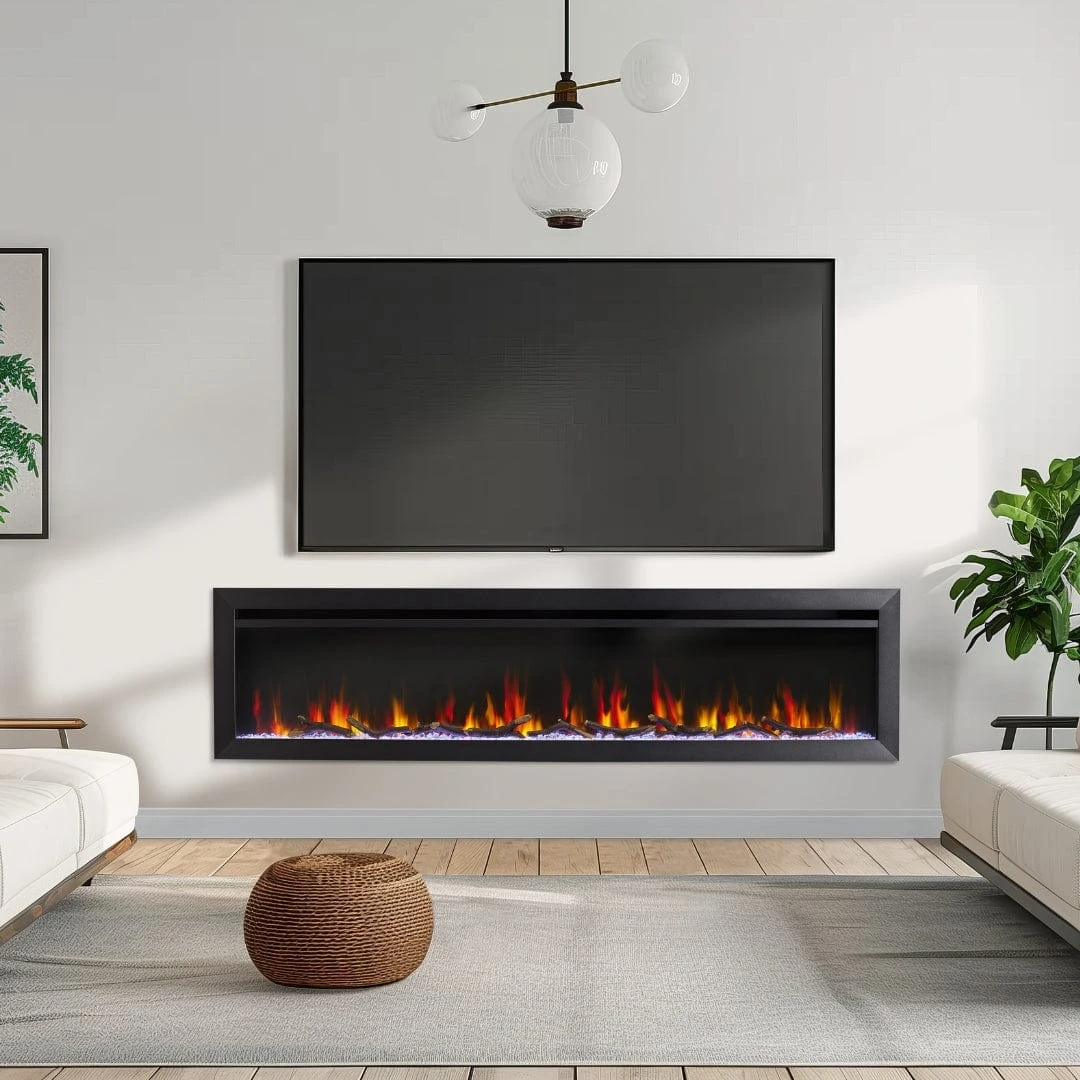 SimpliFire 72-in Allusion Slim Linear Electric Fireplace - Image 2