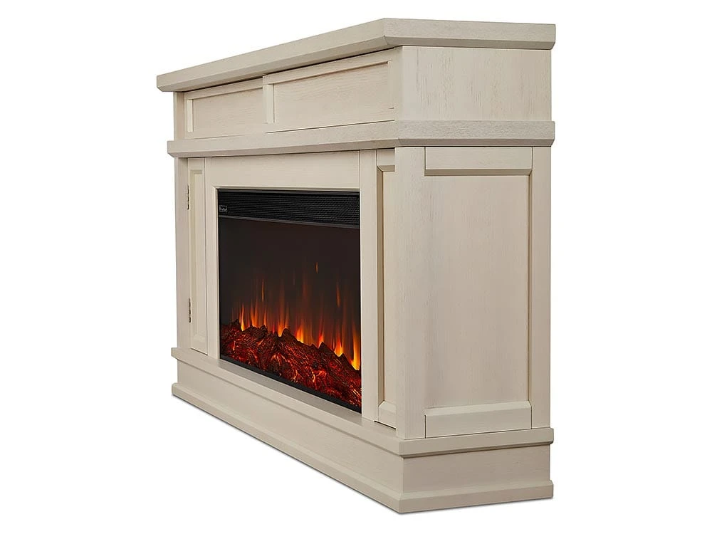 Torrey Infrared Electric Fireplace TV Stand In Bone White - Image 3