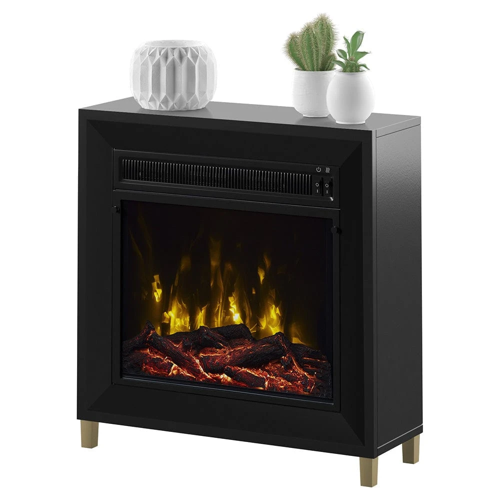 Dorrance Electric Fireplace Mantel Package In Black - Image 2