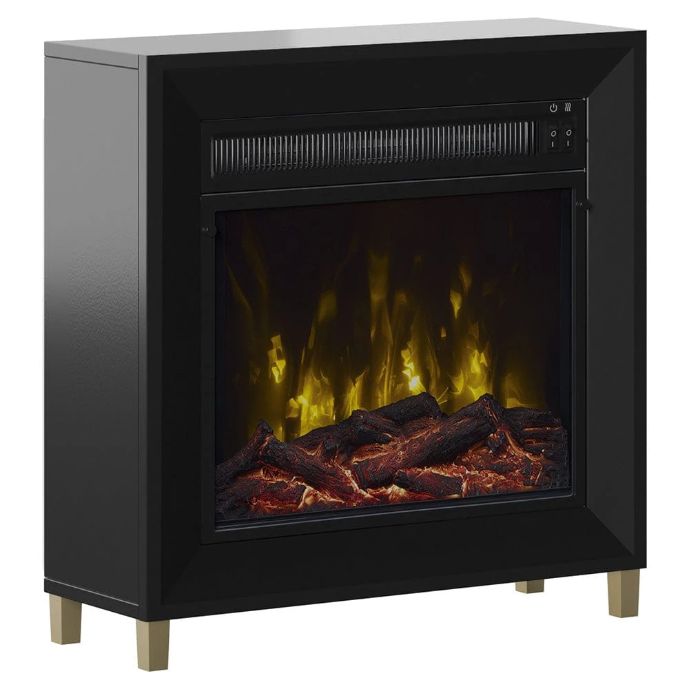 Dorrance Electric Fireplace Mantel Package In Black - Image 8