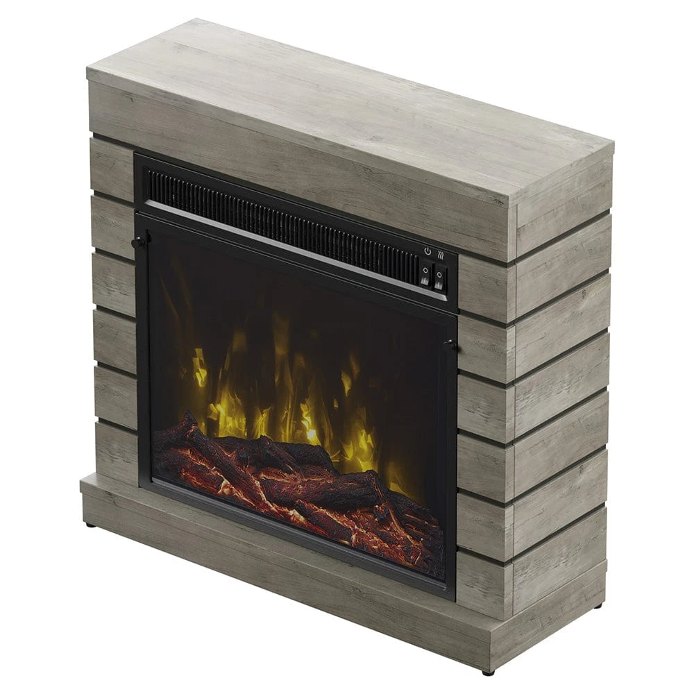 Harlan Electric Fireplace Mantel Package In Valley Pine - Image 9