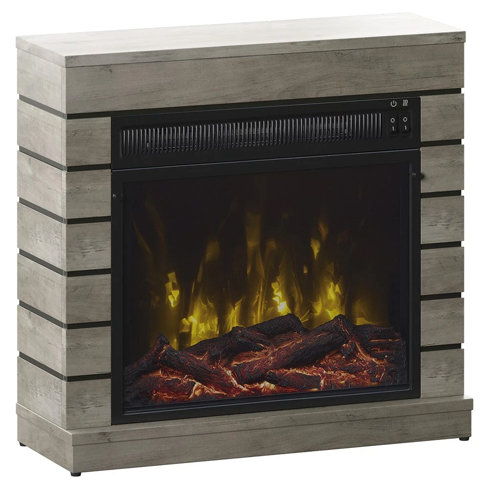 Harlan Electric Fireplace Mantel Package In Valley Pine - Image 8