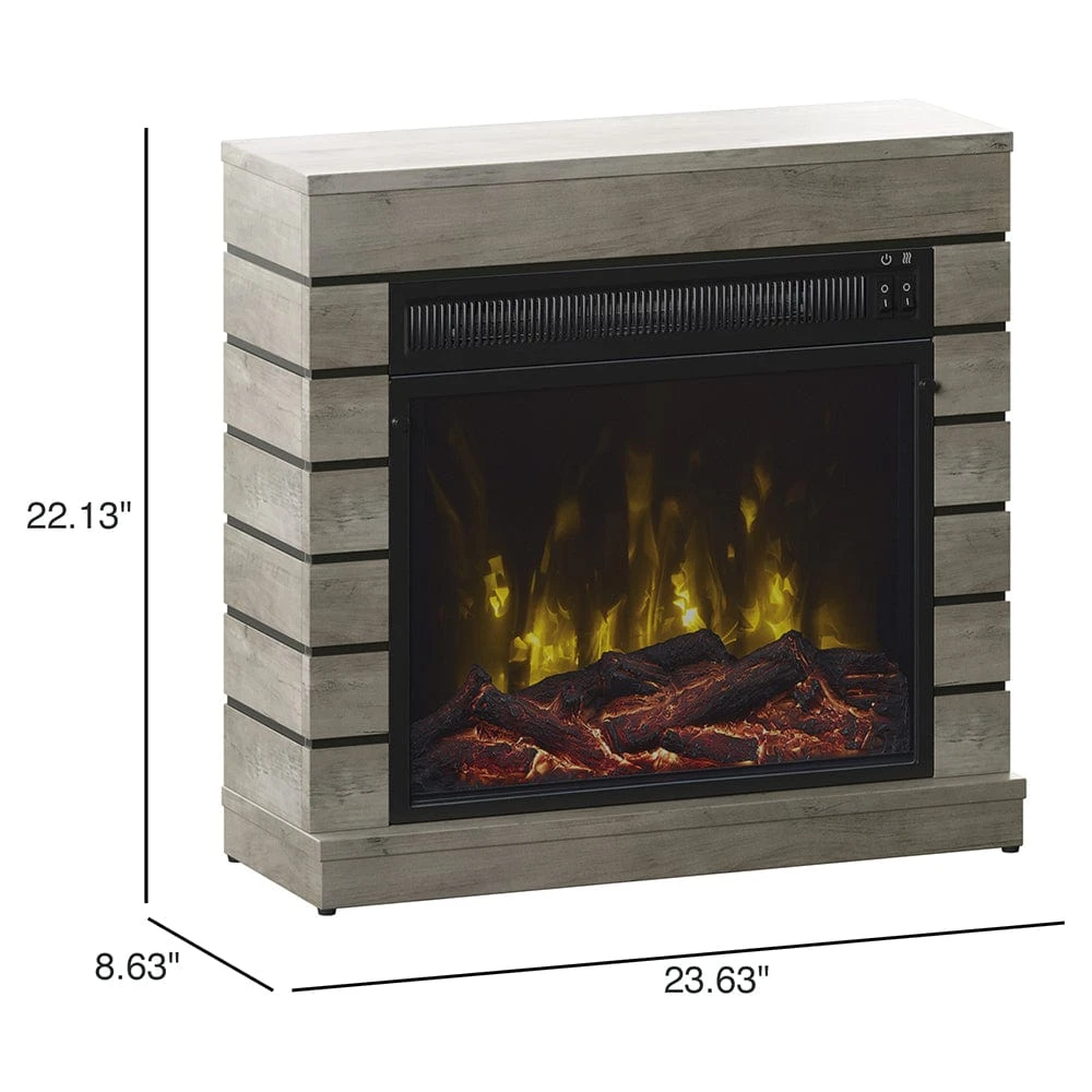 Harlan Electric Fireplace Mantel Package In Valley Pine - Image 10
