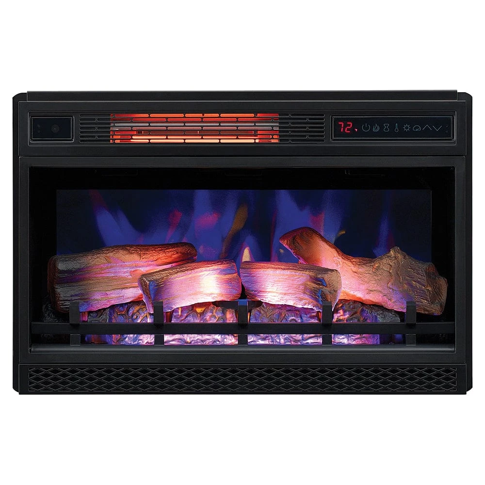 Greatlin Electric Fireplace Entertainment Center In Black Walnut - Image 5