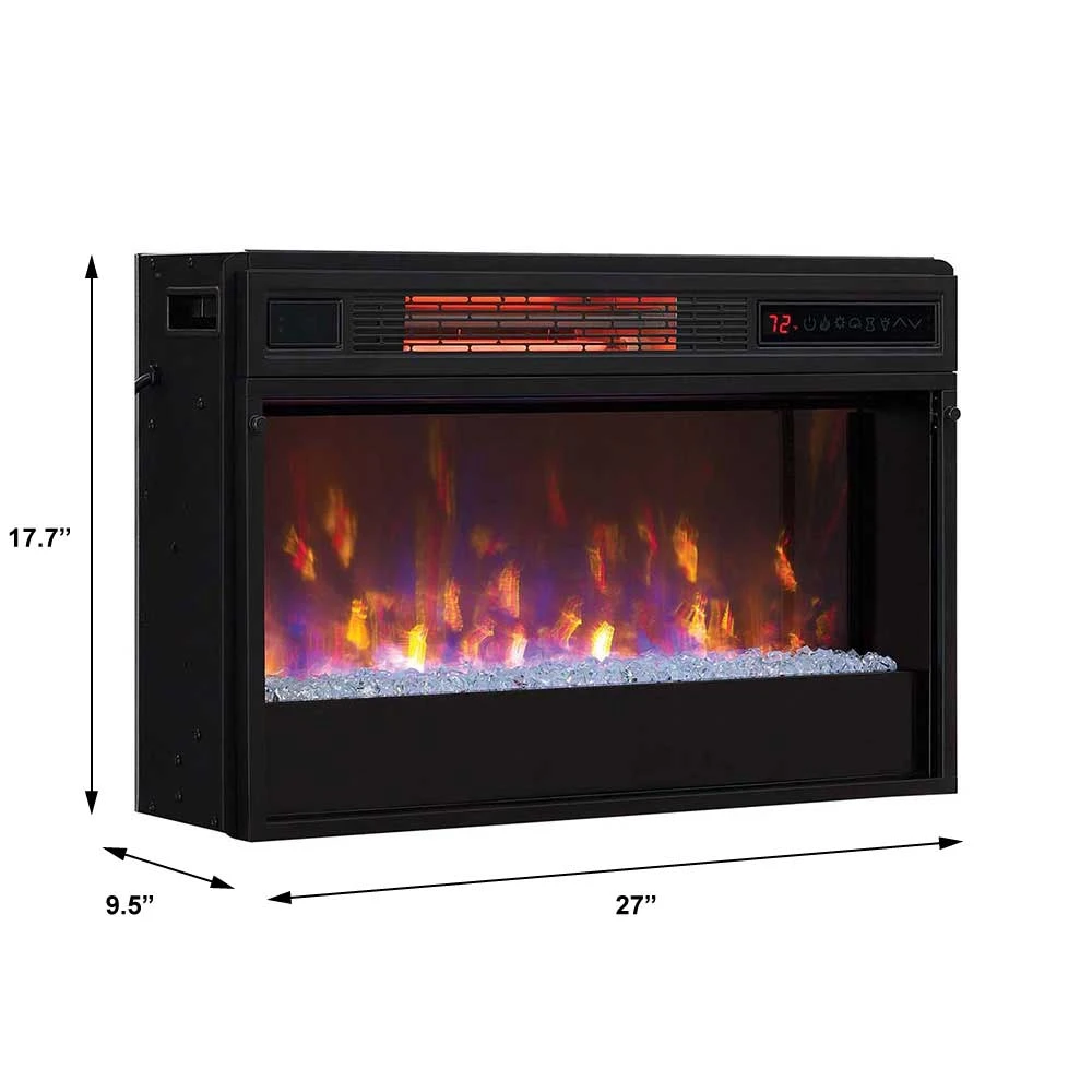 ClassicFlame 26-In 3D SpectraFire Plus Infrared Fireplace Insert W/ Glass - Image 7