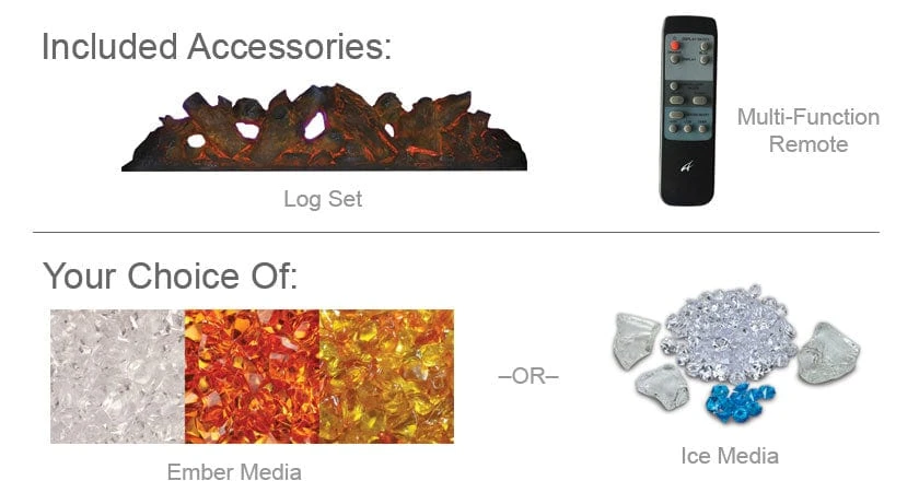 Amantii Zero Clearance Series Arched 31-In Built-In Electric Fireplace - ZECL-31-3228-STL-ARCH - Image 6