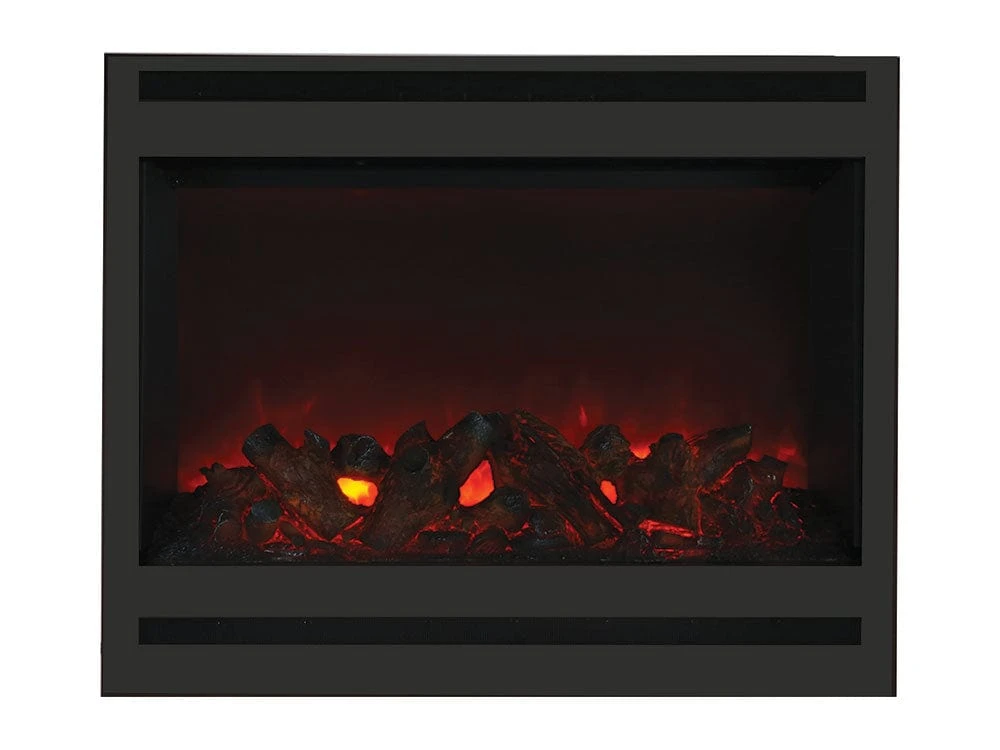Amantii Zero Clearance Series Square 31-In Built-In Electric Fireplace - ZECL-31-3228-STL-SQR - Image 2