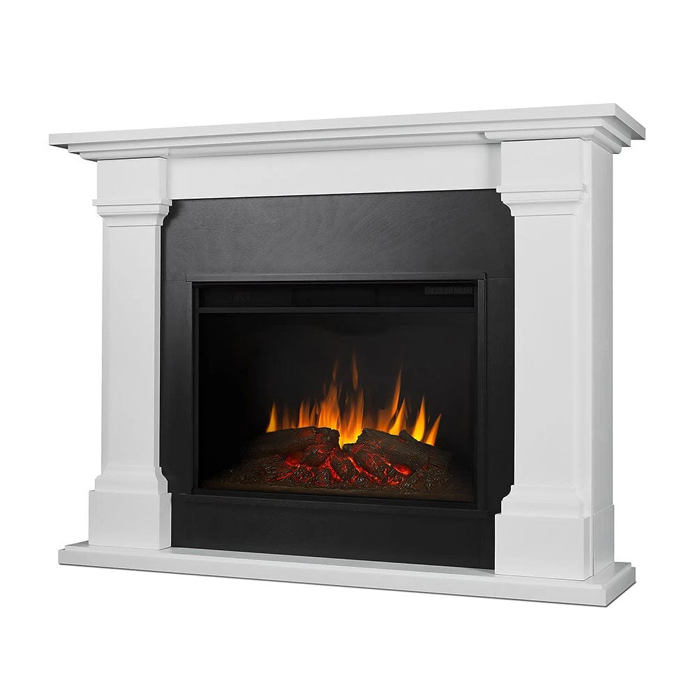 Callaway Grand Infrared Electric Fireplace Mantel Package In White - 8011E-W - Image 2